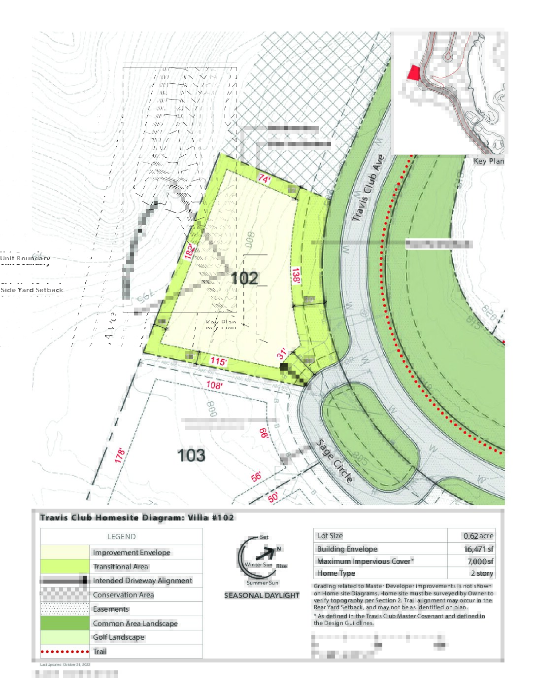 Travisclub homesite diagram 102