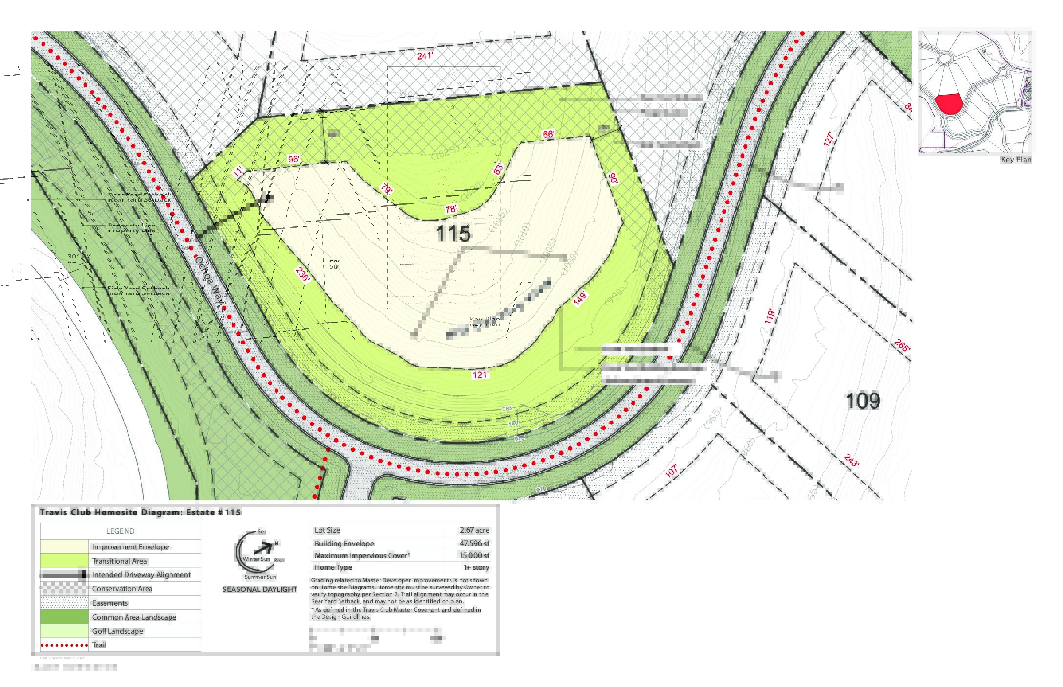 Travisclub homesite diagram 115