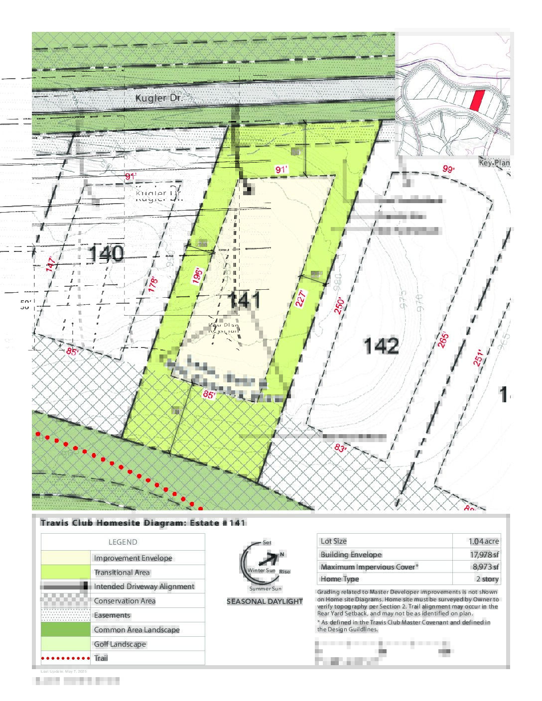 TravisClub Homesite Diagram